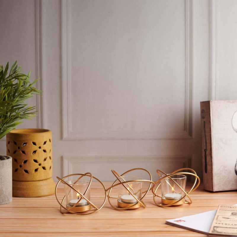 Star Loop Tealight Candle Holder - Set Of Two media 3