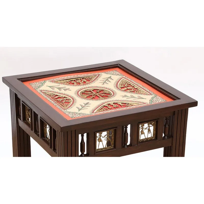 Zudra Teak Wood Side Table media 5