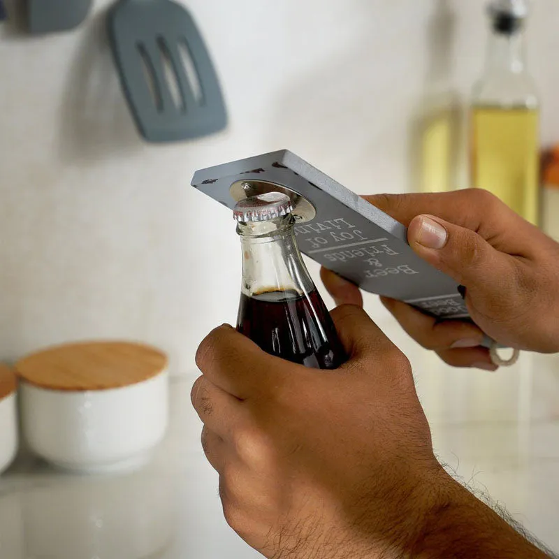 Beer & Friends Bottle Opener - Red media 4