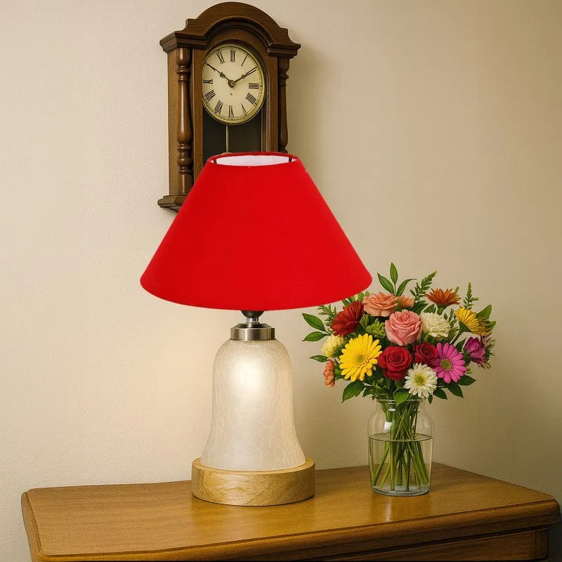 Avexa Wooden Table Lamp - Red media 4