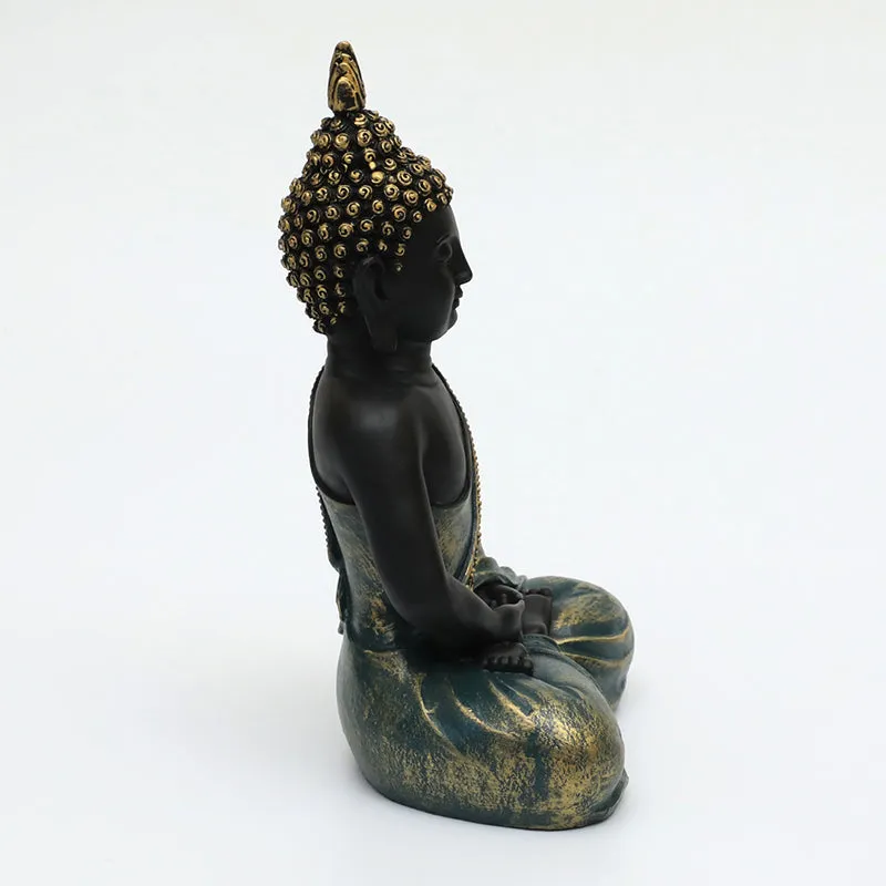 Gautama Buddha Idol - Green media 4