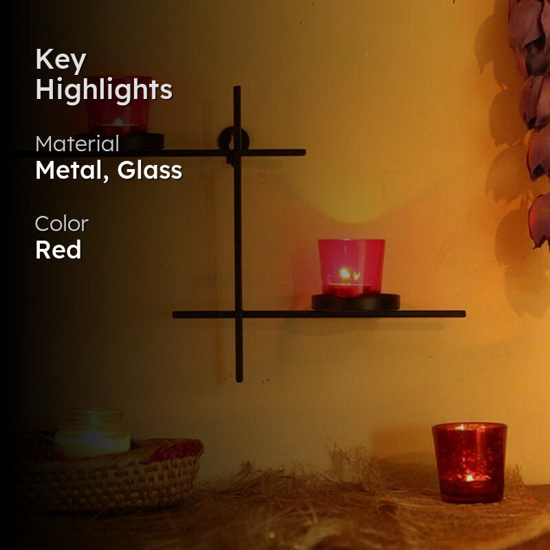 Luminaire Votive Duo (Red) - Set Of Two media 2
