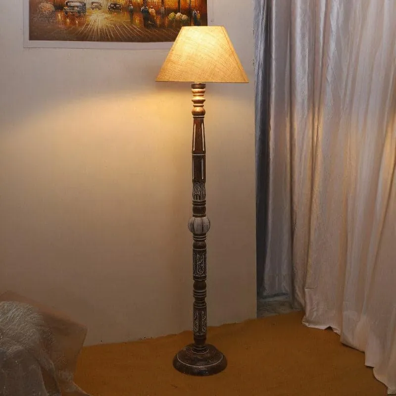 Colton Ezra Floor Lamp - White media 1