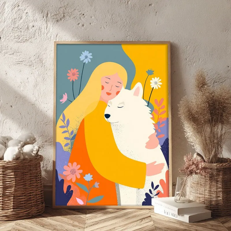 Aurelle Canvas Wall Painting With Brown Frame media 3