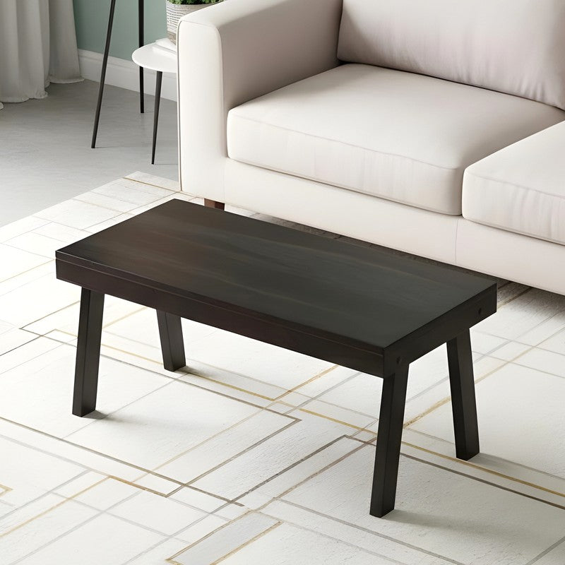 Xavro Sheesham Wooden Center Table - Black