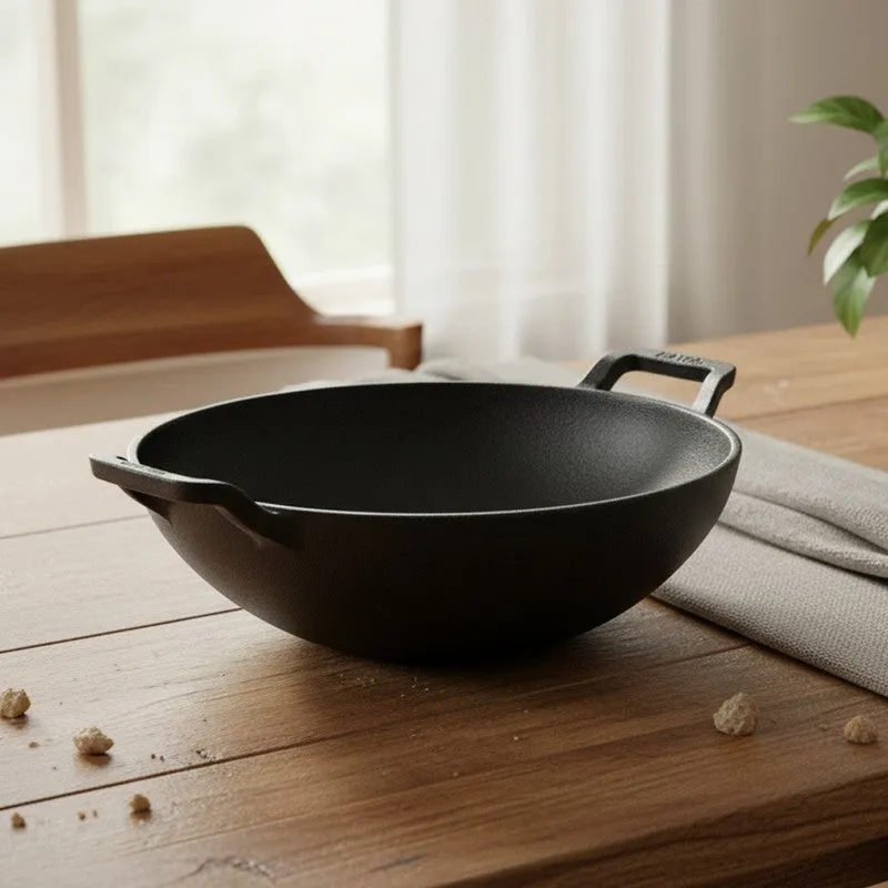 Meyer Cast Iron Kadhai - 2000 mL media 1