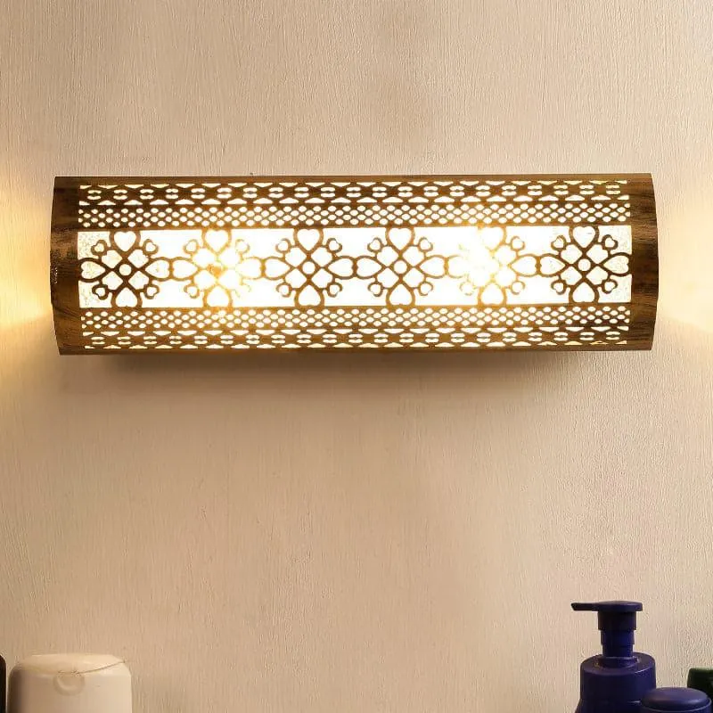 Ethnic Gleam Glass Wall Lamp media 1