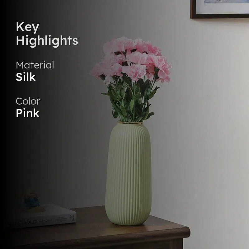 Faux Carnation Bunch (Light Pink) - Set Of Two media 2