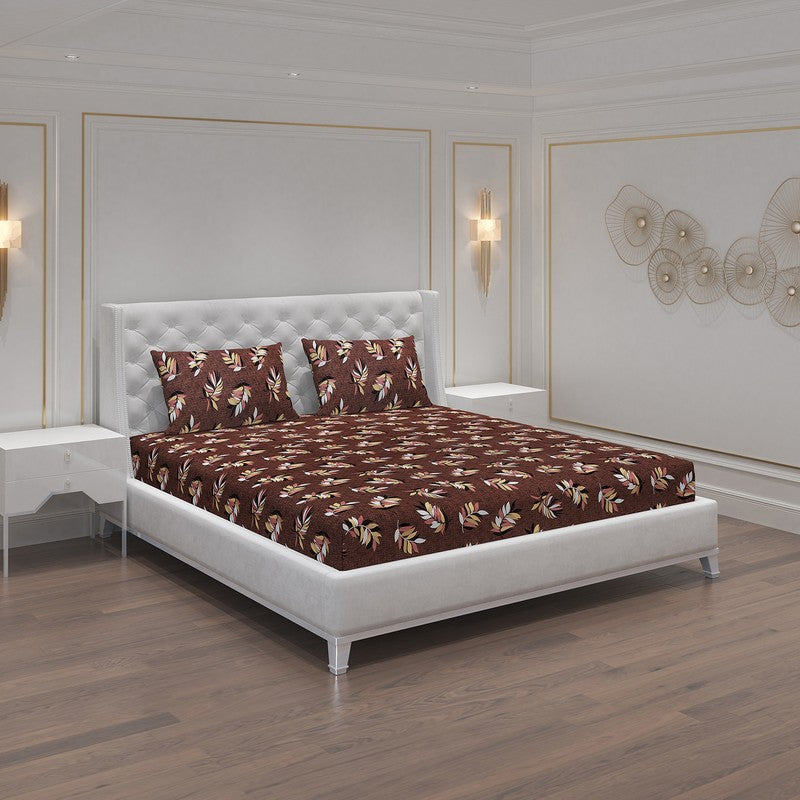 Monte Carlo Flow Leaves I Bedsheet - 120 GSM