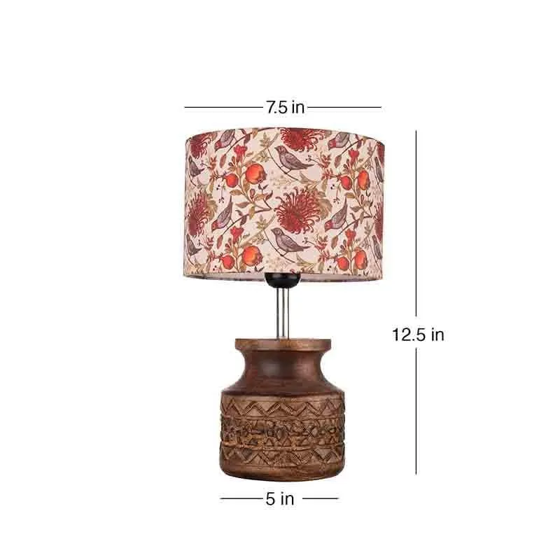 Nature's Kiss Wooden Table Lamp - Multicolor media 6