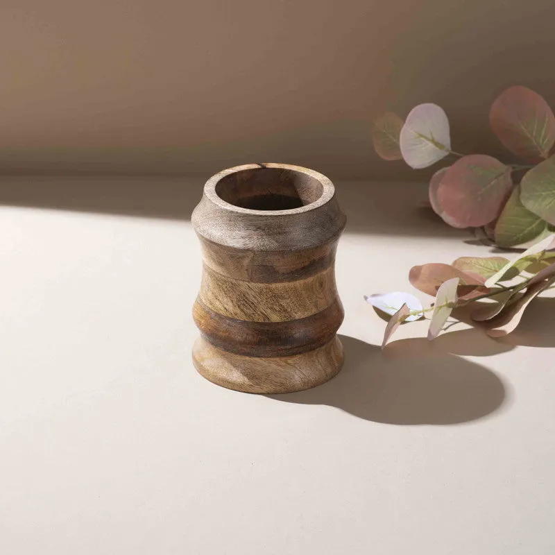 Soriva Handcrafted Mango Wood Cutlery Stand media 3