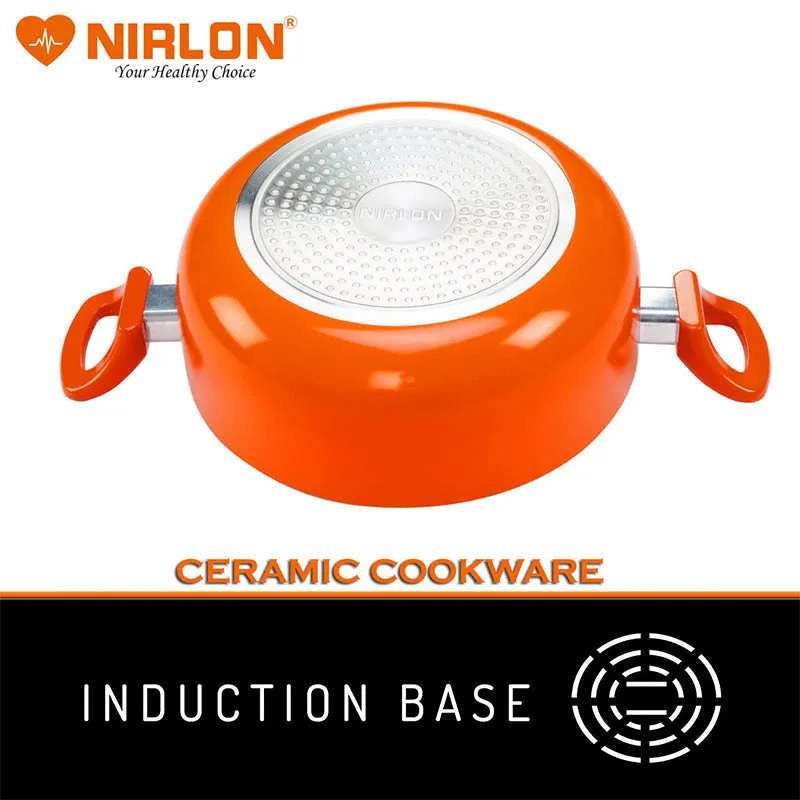 Nirlon Ceramic Coating Non Stick Cooking Pot With Lid - 2100 ML media 6