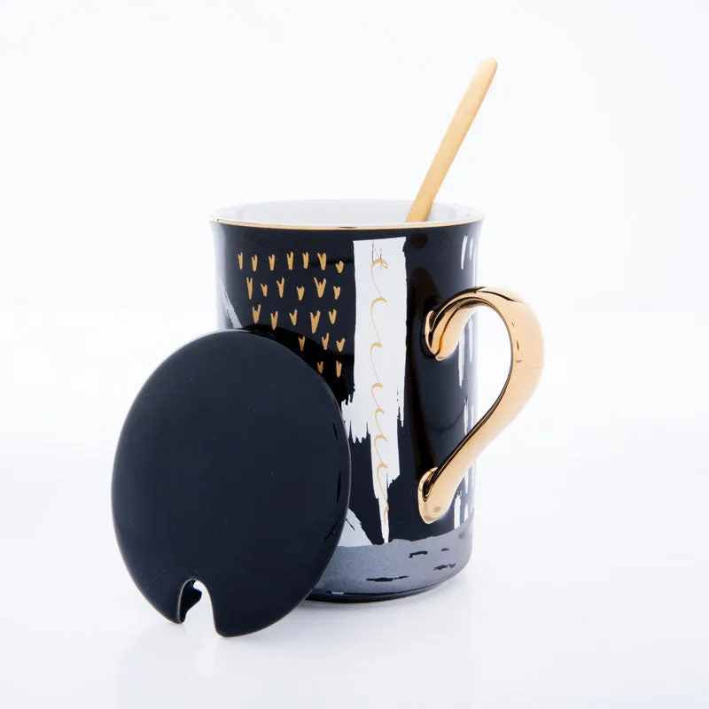 Alessi Ceramic Tea Cup (250 mL)/Black)- Two Piece Set media 3