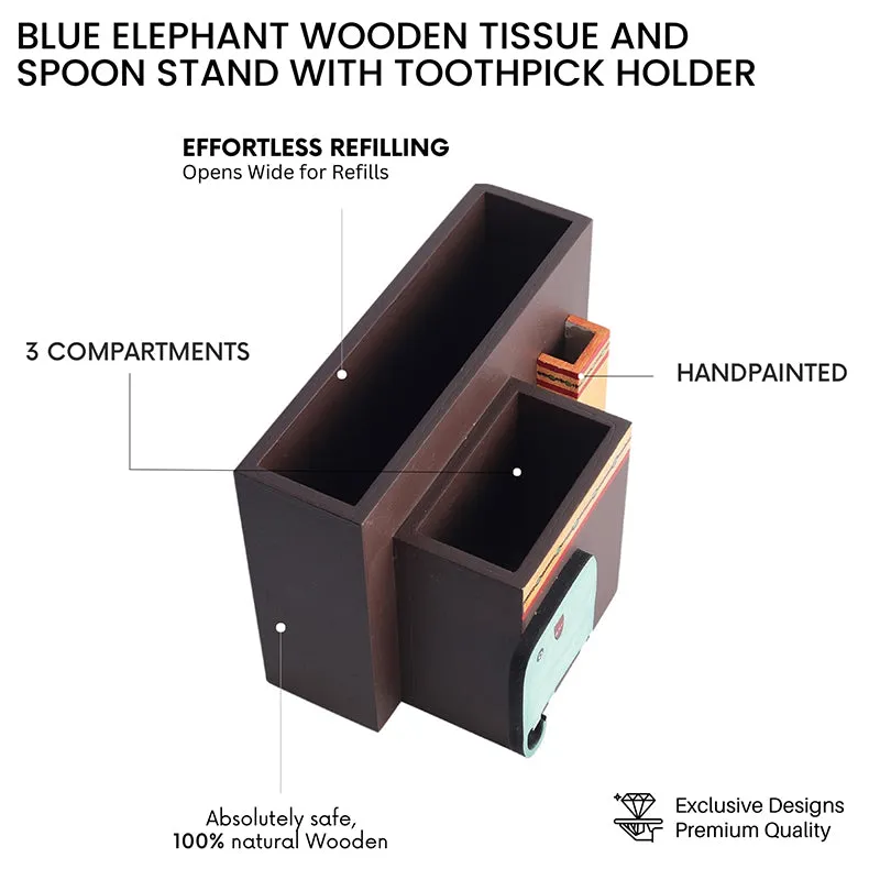 Myna Wood Cutlery Holder media 4