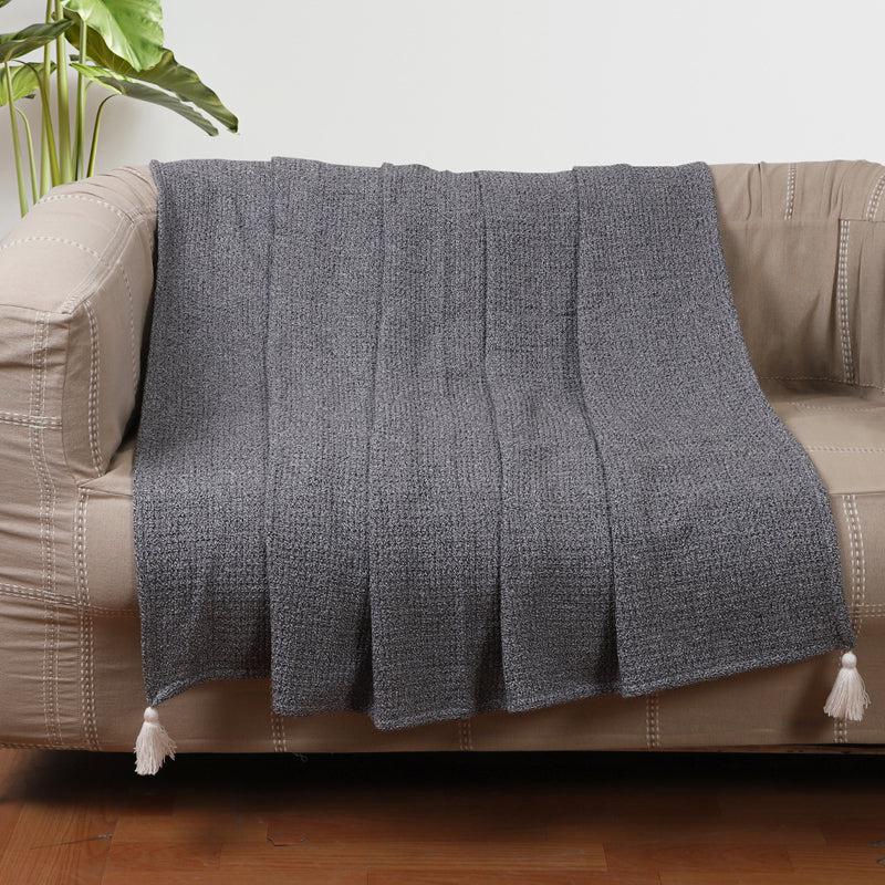 Weave Whisper Knitted Cotton Throw