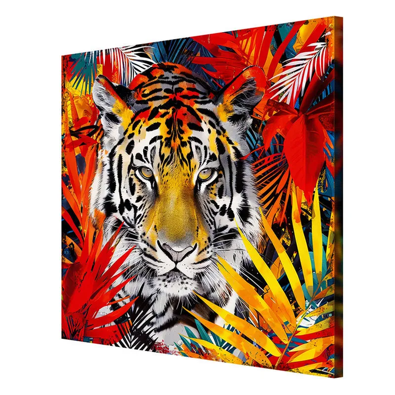 Wild Tiger Wall Painting media 6