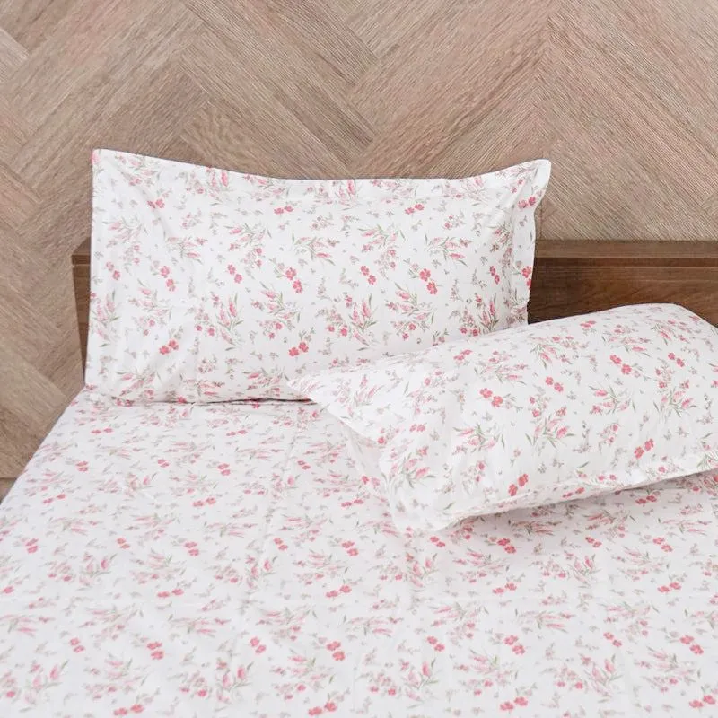 Peila Floral Cotton Bedsheet (Rust) - 180 TC media 4