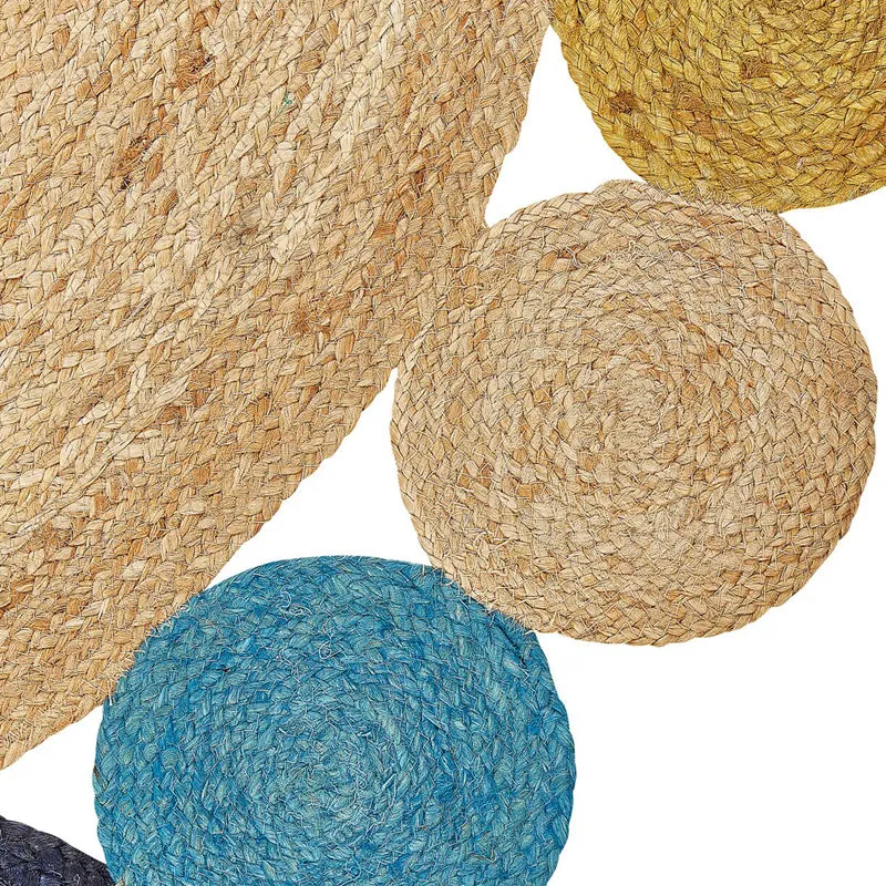 Plait Flora Braided Jute Area Rug - Multicolor media 5