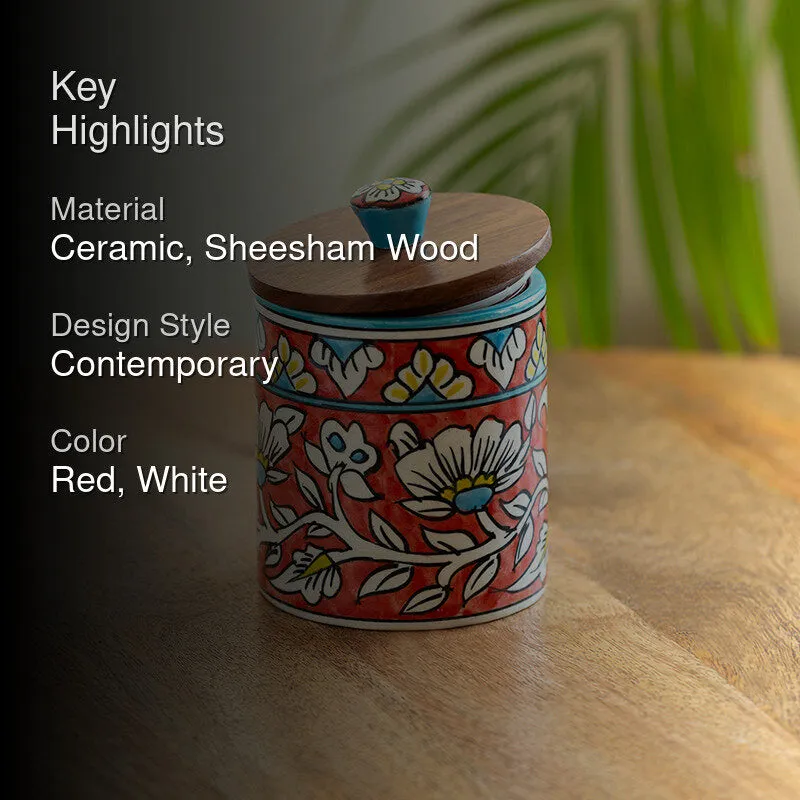 Rang-E-Gul Ceramic Jar - 420 mL media 2