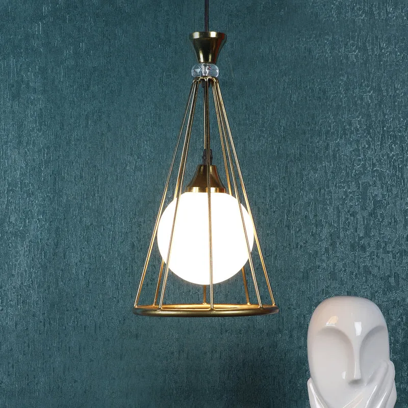 Moonella Iron Ceiling Lamp - Gold media 2