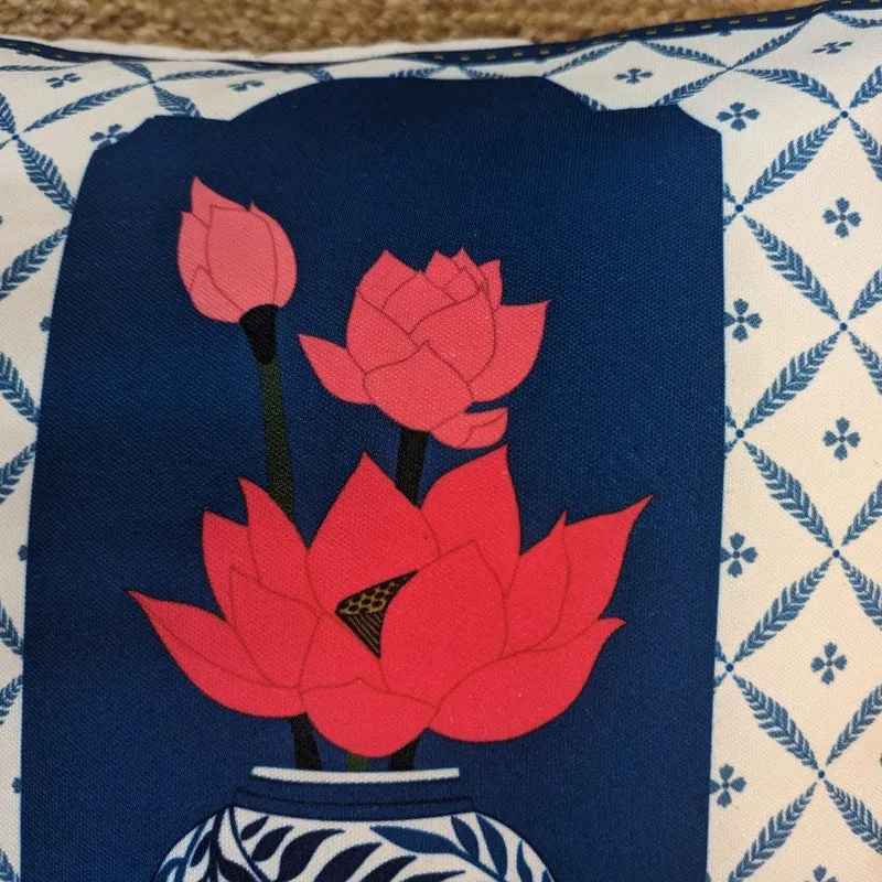 Decorative Vase Panels Cushion Cover - Set Of Two media 4
