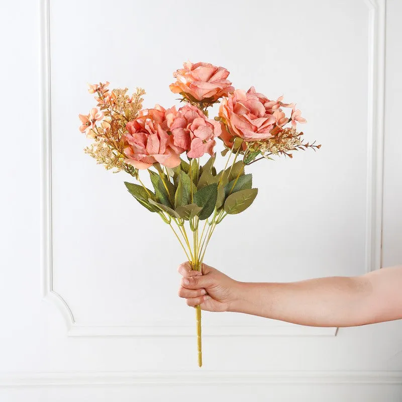 Cross Autumn Peony Artificial Flowers - Peach media 3