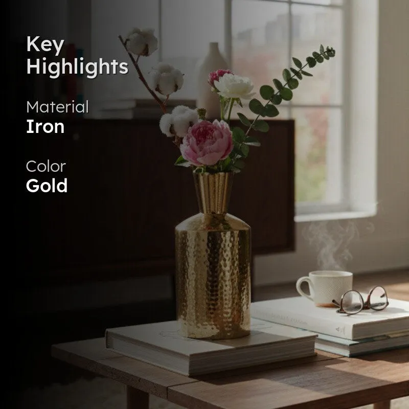 Nivelle Iron Vase - Gold media 2