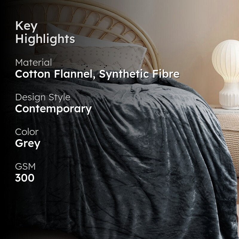 Casselle Reversible Blanket - Grey media 2