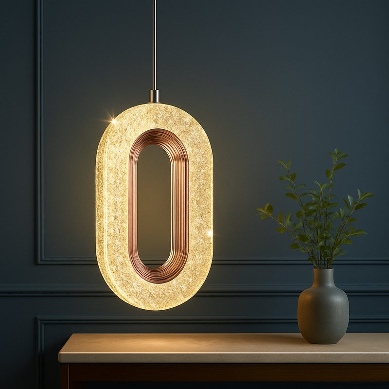 Luxe Loop Metal Ceiling Lamp