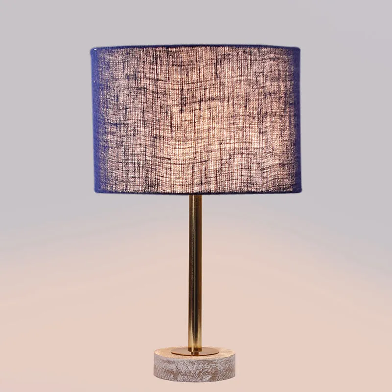 Sienna I Rodin Wooden Table Lamp - Blue,Gold,White media 5