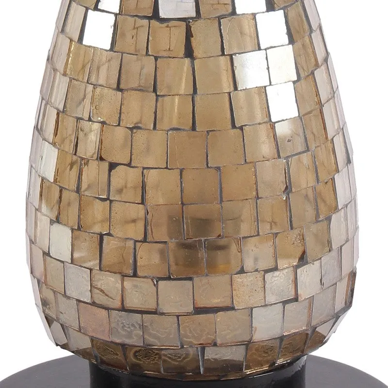 Prismlume Mosaic Glass Table Lamp With Wooden Base media 7