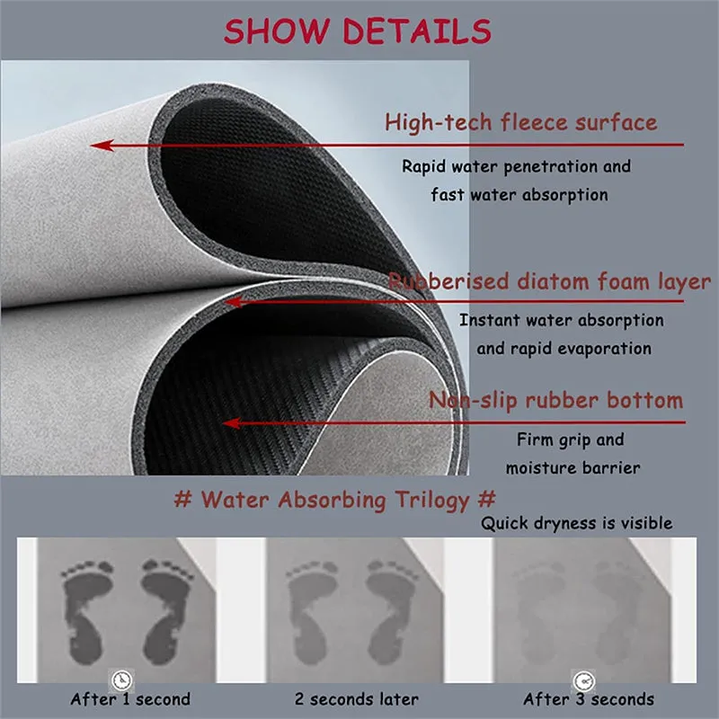 Man On Moon Anti-Skid Rubber Bath Mat media 4
