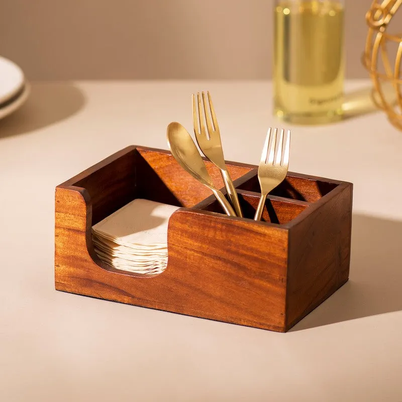 Walnix Wooden Cutlery Holder media 3
