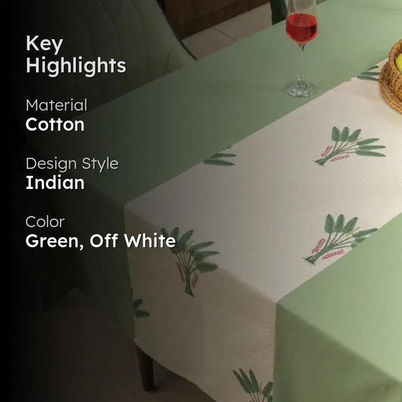 Urban Space Dualis Table Cover - Green & Off White media 2
