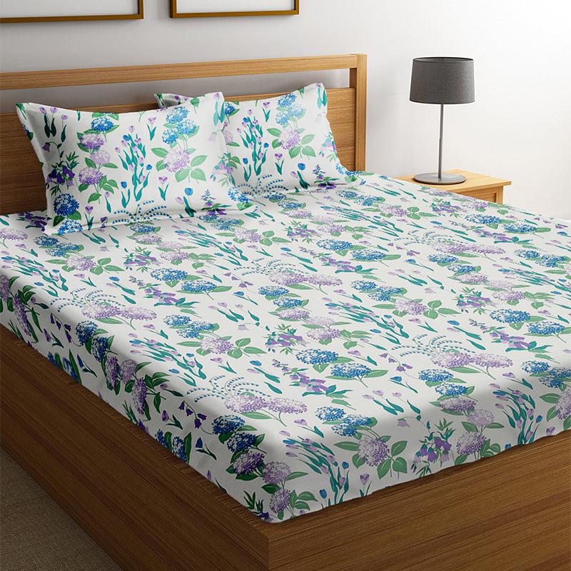 Stevie Floral Cotton Bedsheet - 210 TC