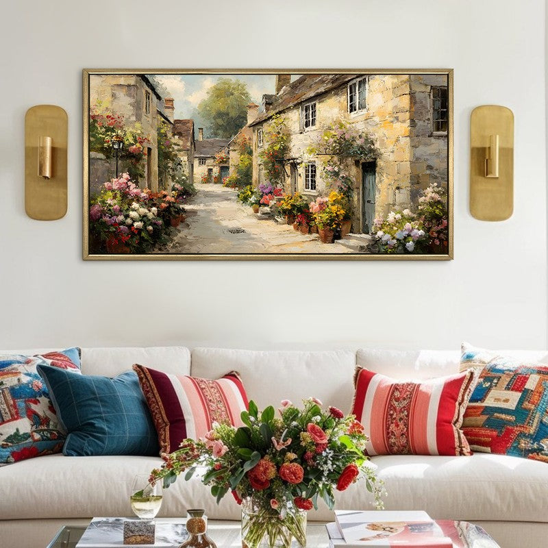 Charming Floral Haven European Home Wall Art