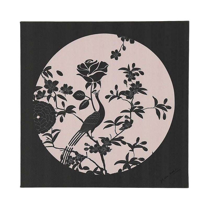 India Circus Monochrome Fleur Canvas Wall Art - Set Of Three media 5