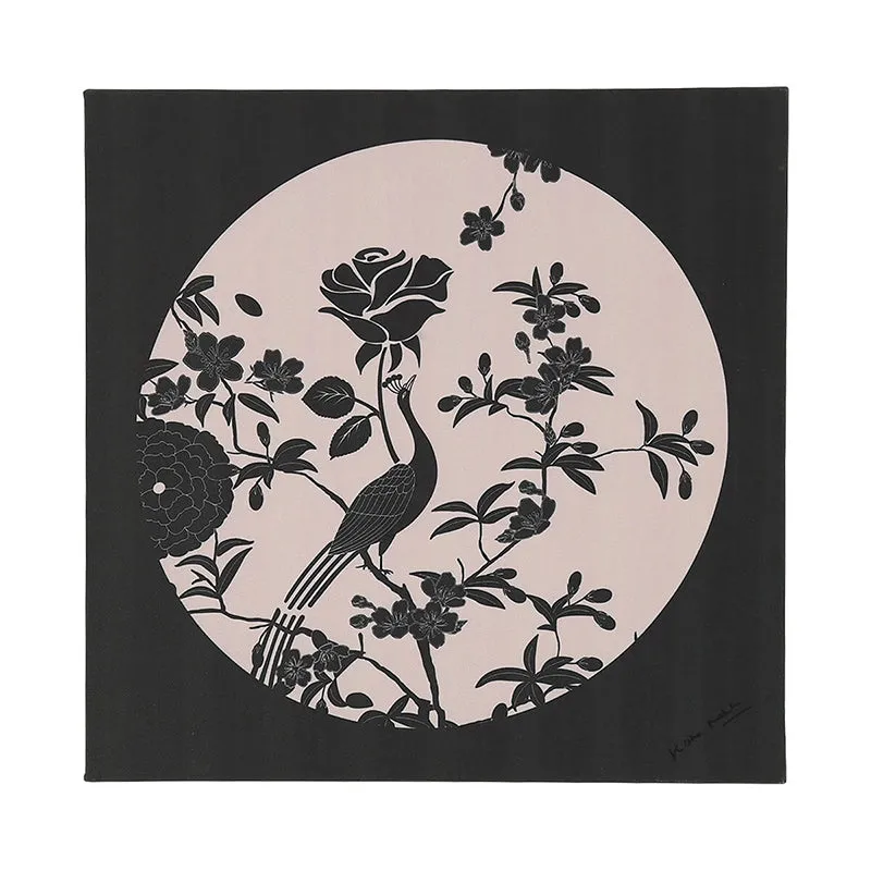 India Circus Monochrome Fleur Canvas Wall Art - Set Of Three media 5