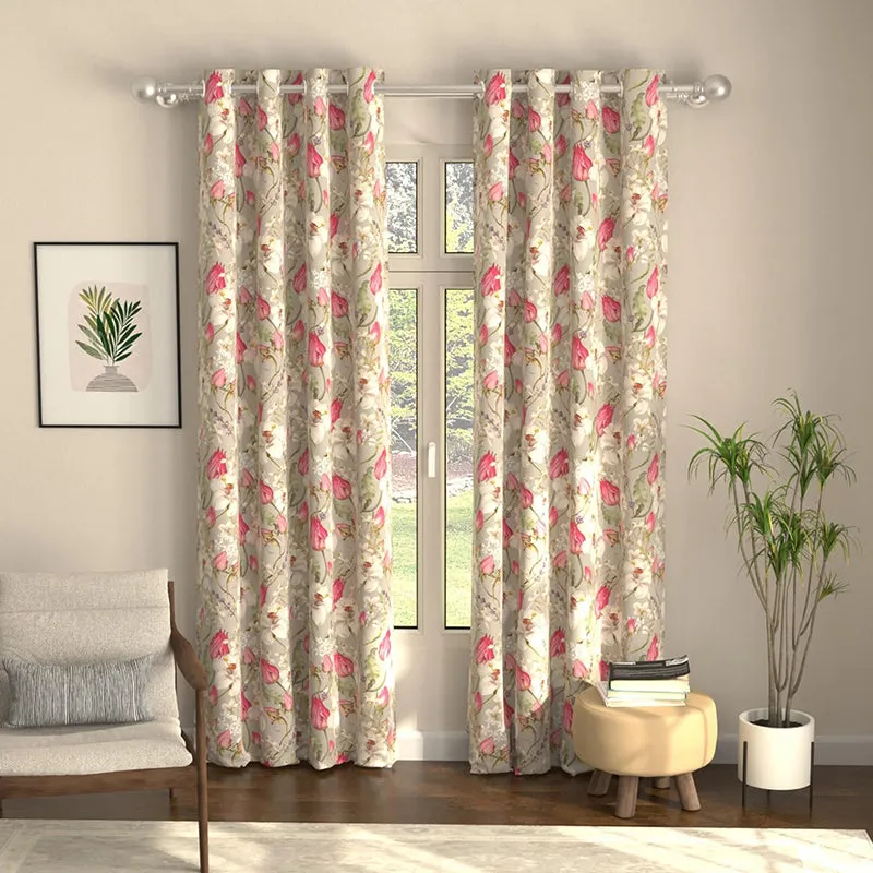 Urban Space Flora Nova Curtain (Grey) - Set Of Two media 2