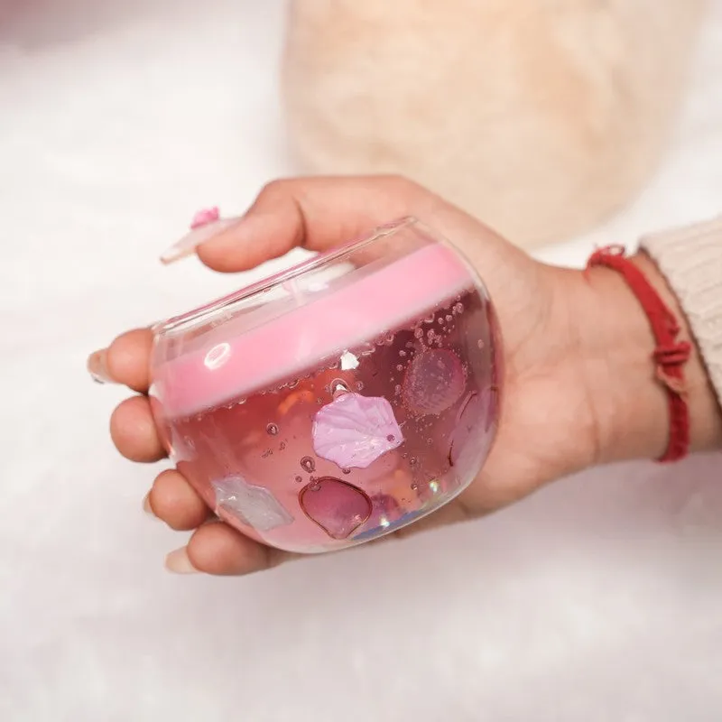 Rose Ember Decorative Candle - Pink media 4