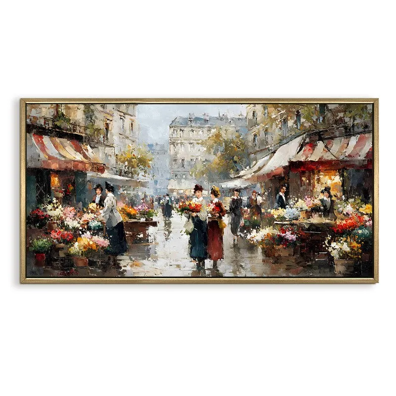 European Vintage Market Street Wall Art media 4