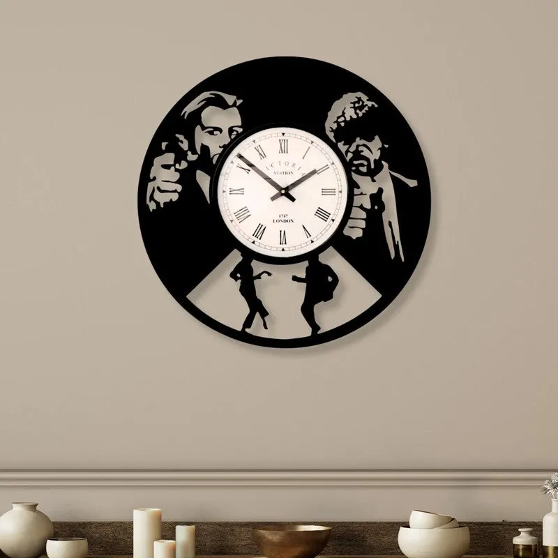 Buddy Steel Analog Wall Clock - Black media 1