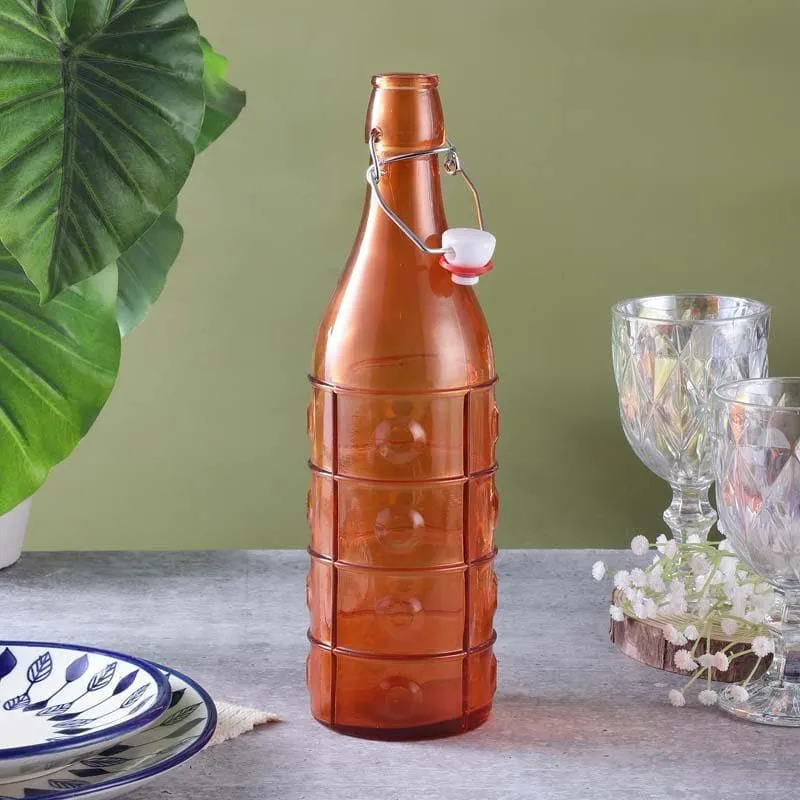 Vintage Fliptop Bottle - Orange media 4