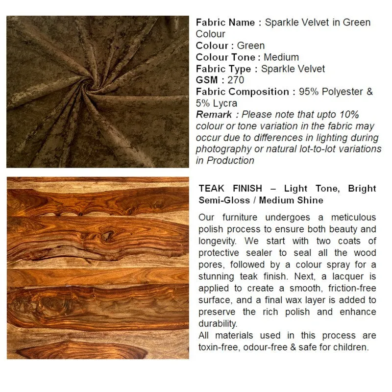 Alvino Sheesham Wooden Bench - Green media 8
