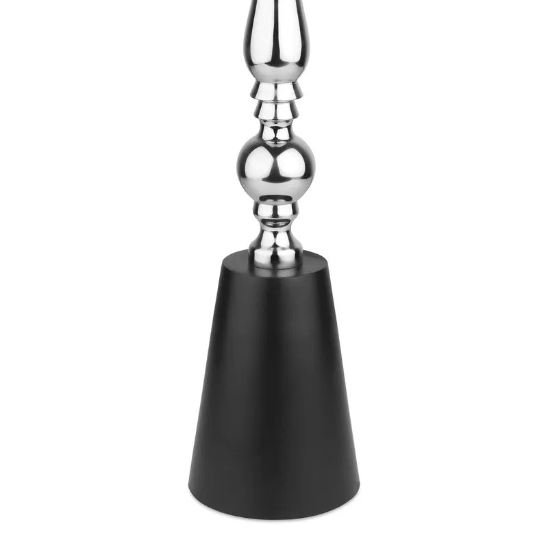 NoirGild Spire Candle Holders (Silver) - Set Of Two media 5