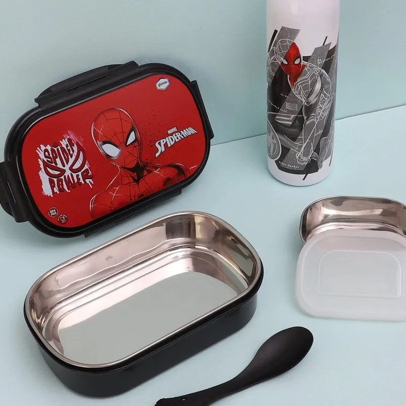 Spidey Wall Crawler Lunch Box 700 ML With 600 ML Water Bottle - Two Piece Set media 3