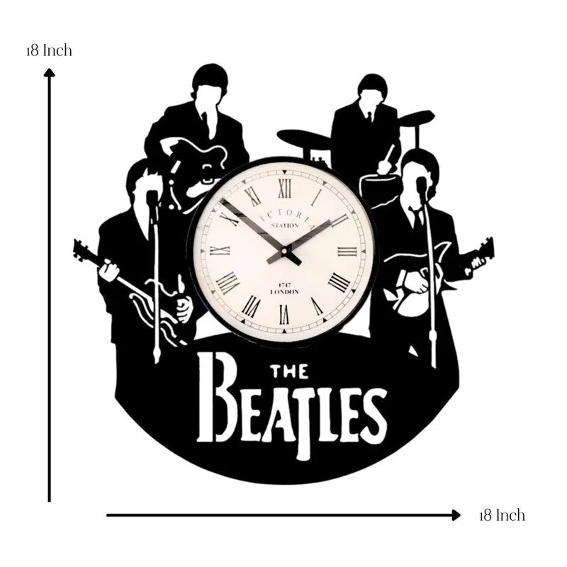 The Beatles Steel Analog Wall Clock - Black media 7