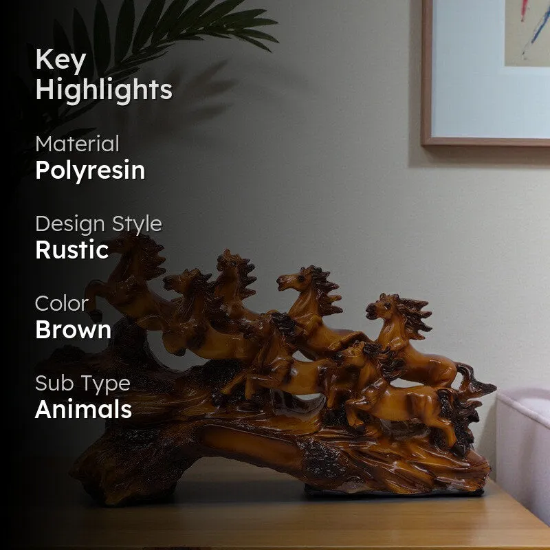 Majestic Steeds Horse Polyresin Showpiece media 2
