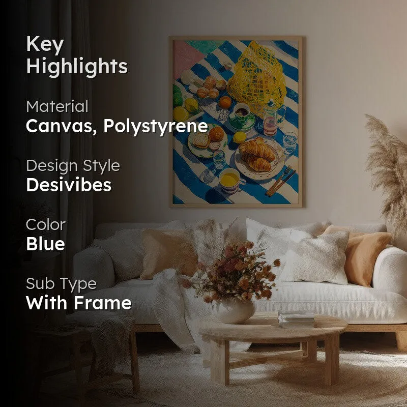 Feastiva Canvas Wall Painting With Brown Frame media 2