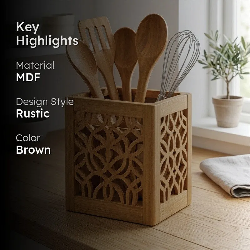 Savor Line MDF Rustic Cutlery Cutlery Stand media 2